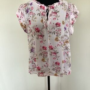 Buffalo David Bitton Floral Pink Blouse